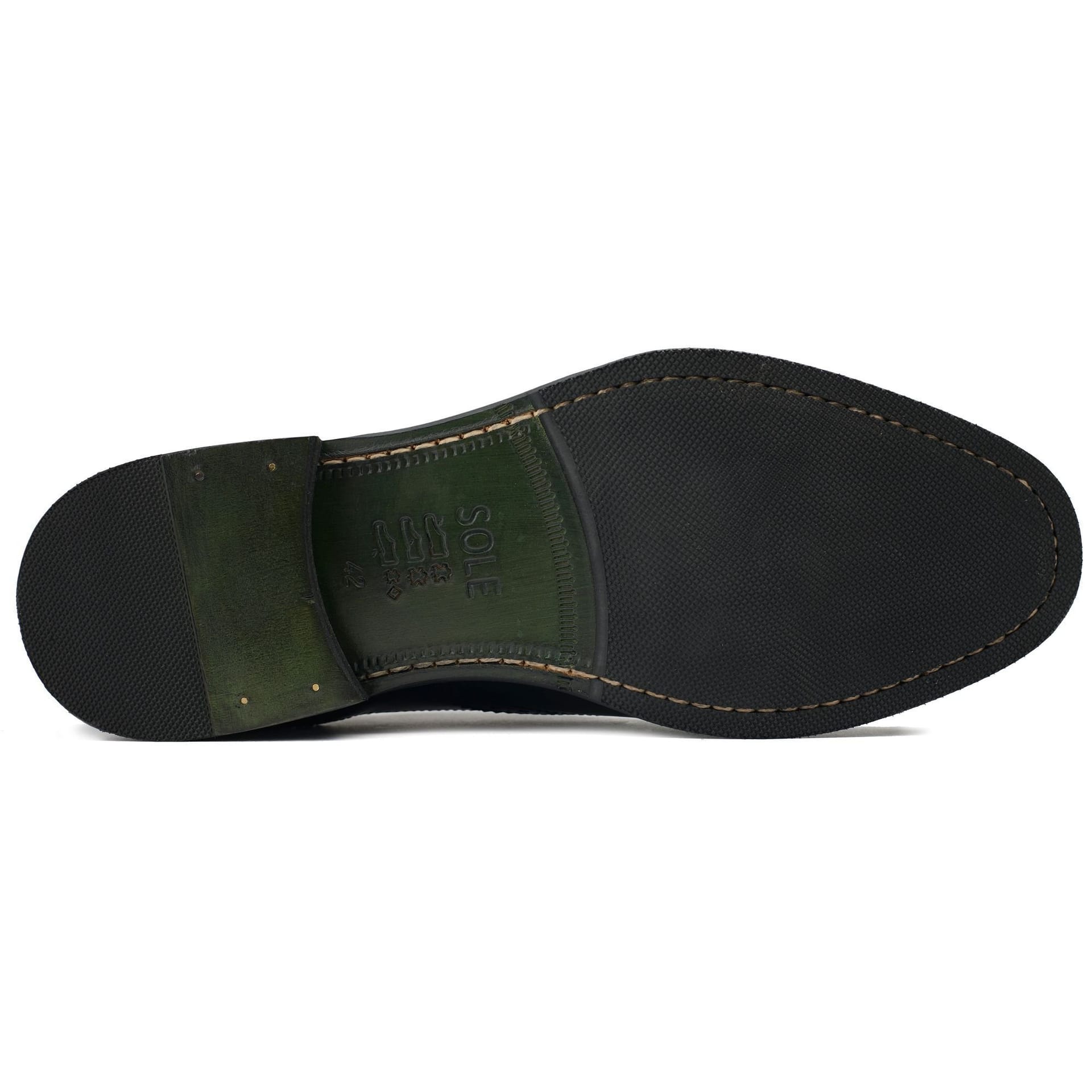 SOLE SOLE Men's Elcho Brogue Shoes in Black - 4