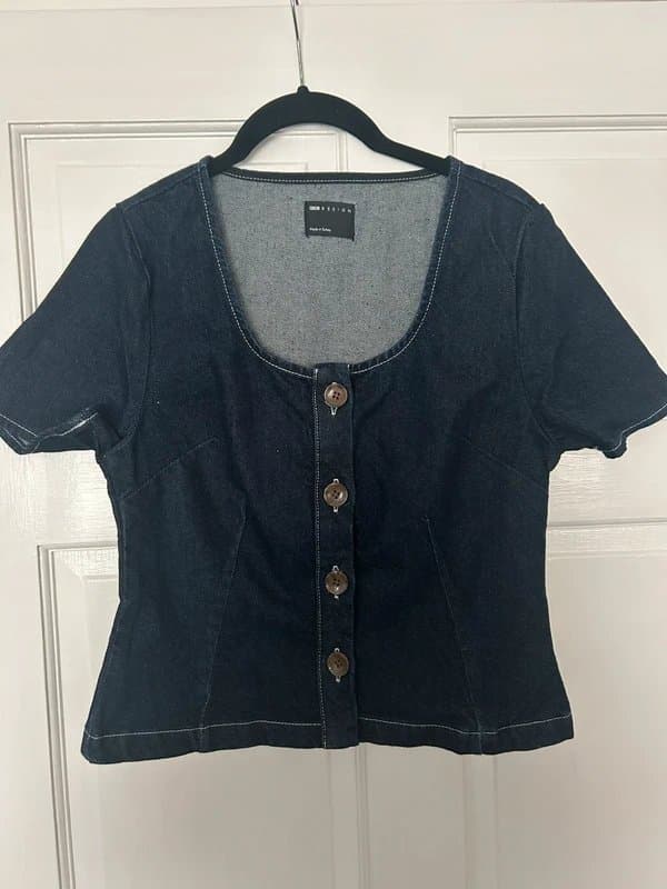 ASOS Design ASOS design denim button up top
