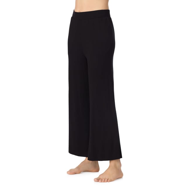 DKNY DKNY Women's Ankle length cropped separate sleep pant with pockets in black - 3