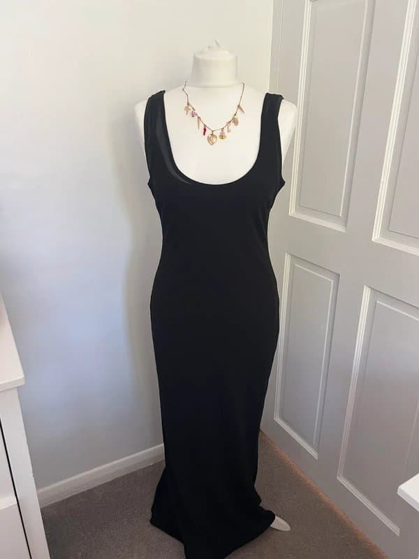 Never Fully Dressed Never Fully Dressed Black Sheer Midi Dress – Size UK 8 – BNWT