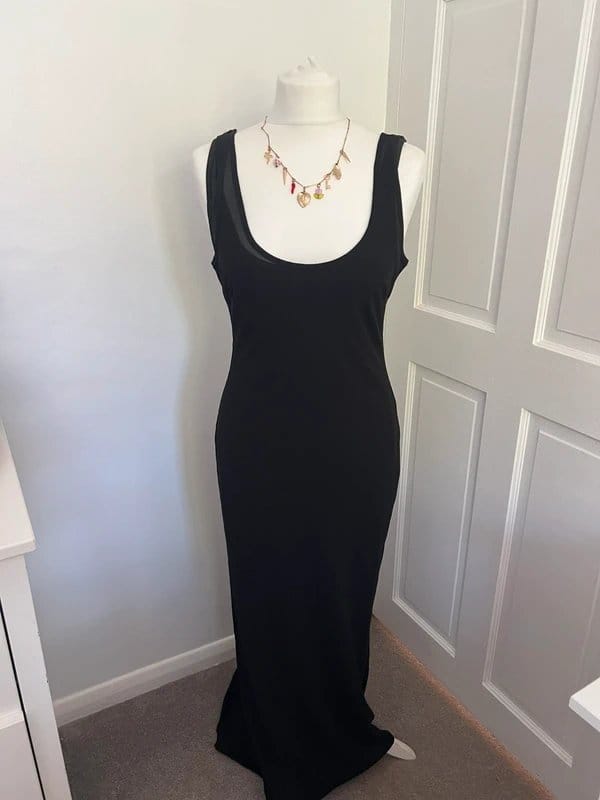 Never Fully Dressed Never Fully Dressed Black Sheer Midi Dress – Size UK 8 – BNWT - 1