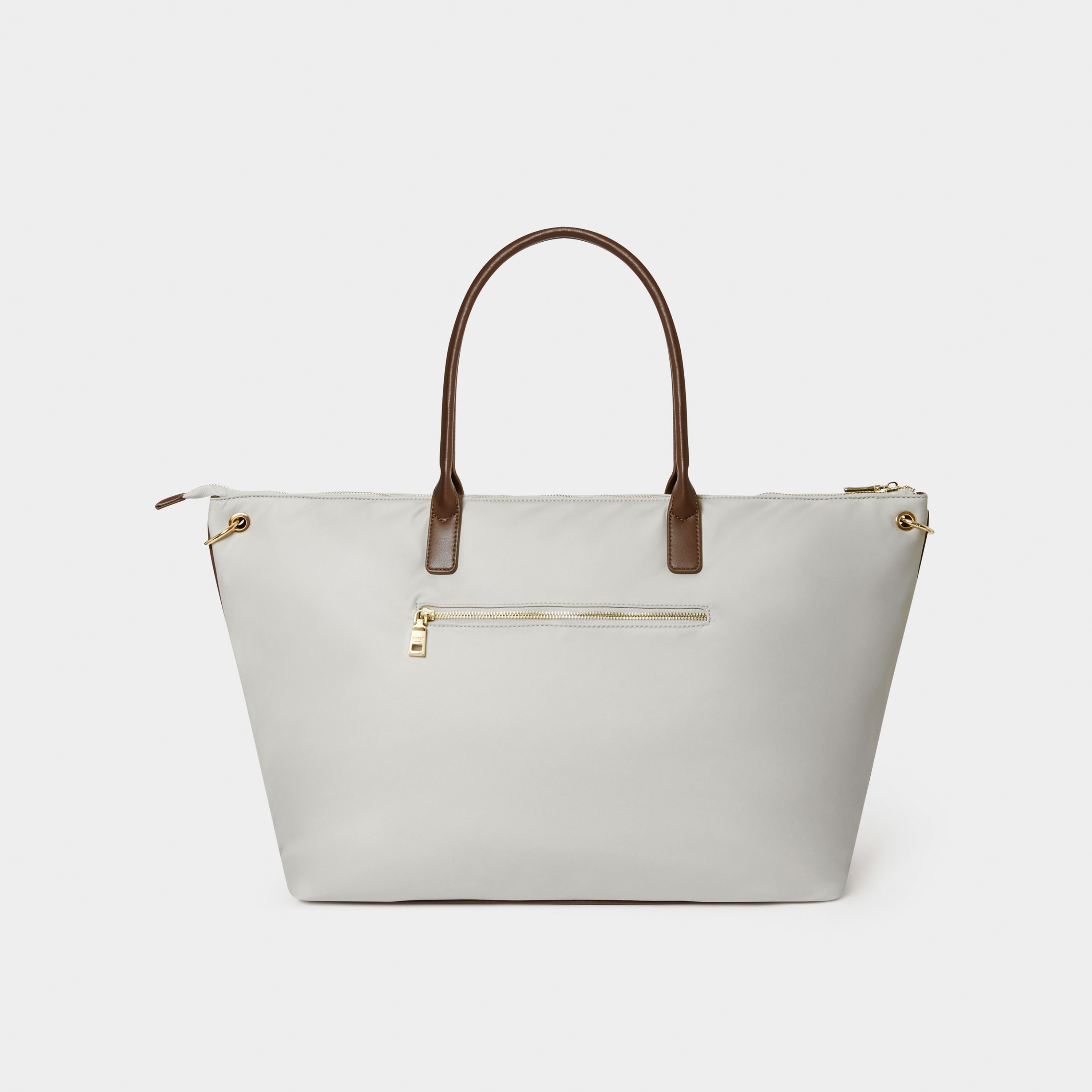 OSPREY LONDON OSPREY LONDON Women's The Voyage Nylon Weekender Bag in Light Grey - 3