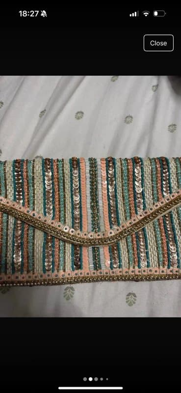 New Look New Look pastel embellished clutch bag. - used