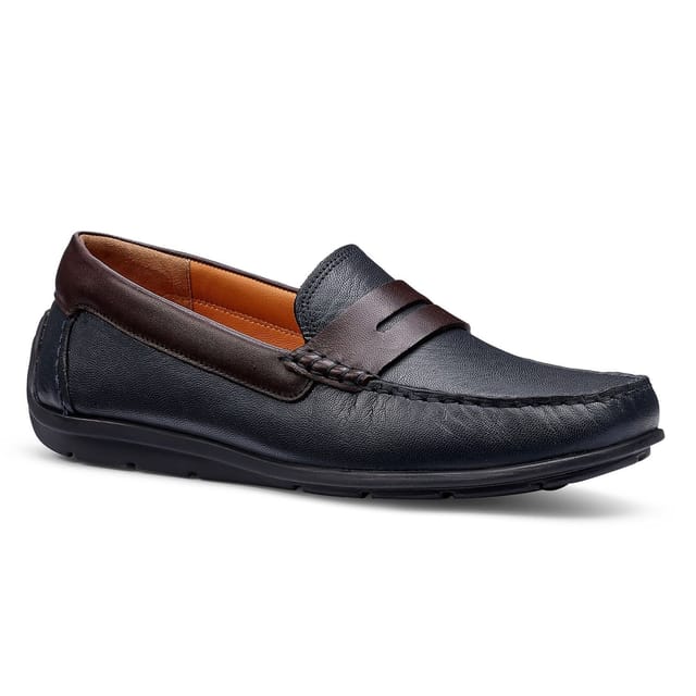 Hotter Hotter Men's 'Ewan' Loafers in Dark Navy - 2