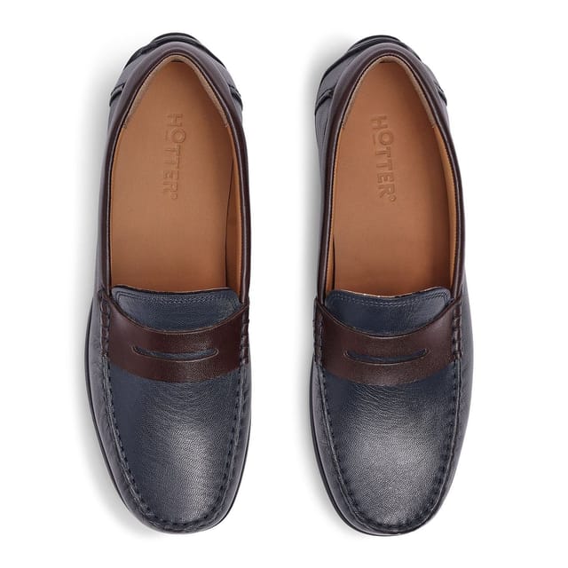Hotter Hotter Men's 'Ewan' Loafers in Dark Navy - 3