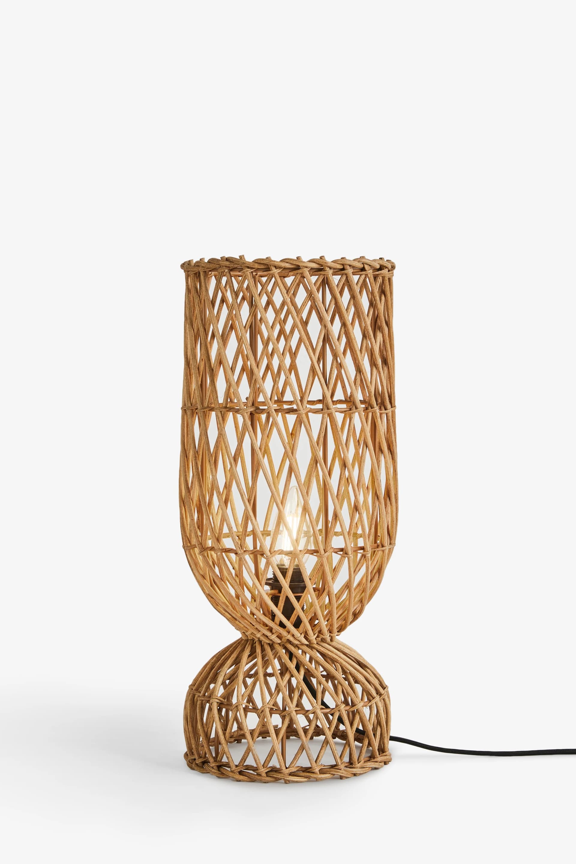 French Connection Rattan Kylo Table Lamp Natural