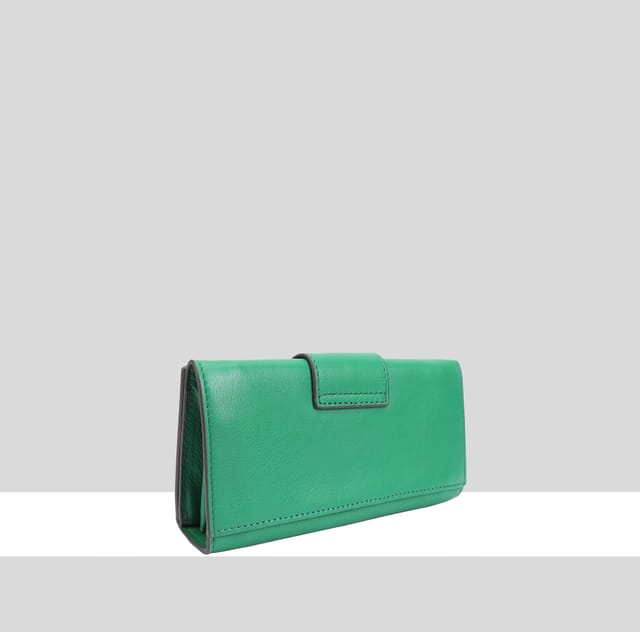 Paul Costelloe Paul Costelloe Women's Alto Leather Purse in Green - 2