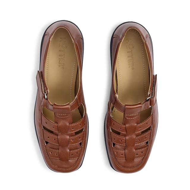 Hotter Hotter Women's 'Teagan' Fisherman Style Shoes in Tan - 3