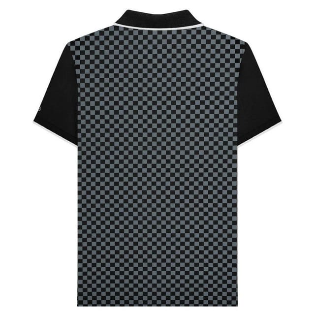 Lambretta Lambretta Men's Two Tone Big & Tall Polo Shirt in Black - 2