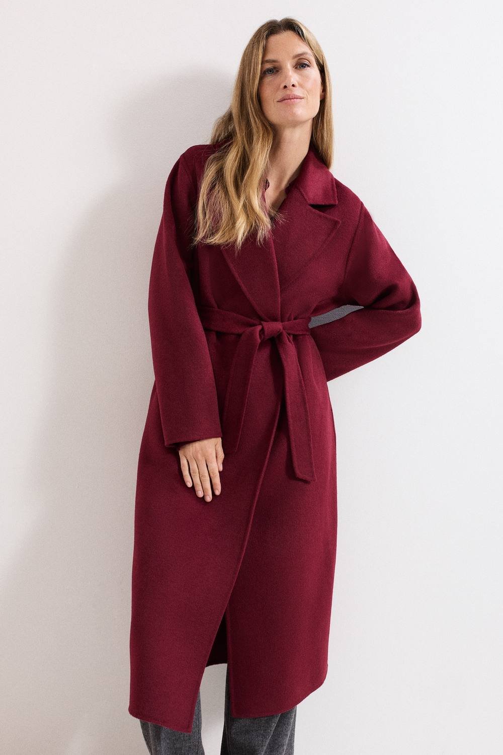 Phase Eight Phase Eight Women's Darcy Wool Coat in Wine - 2