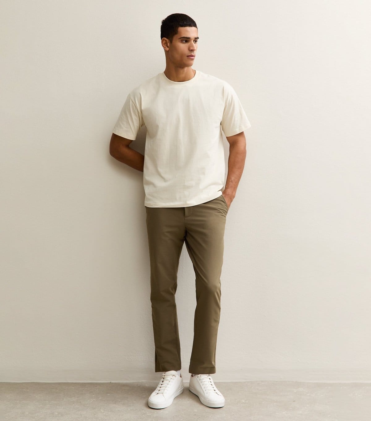 jack & jones Men's Light Brown Regular Drawstring Trousers Jack & Jones New Look - 1