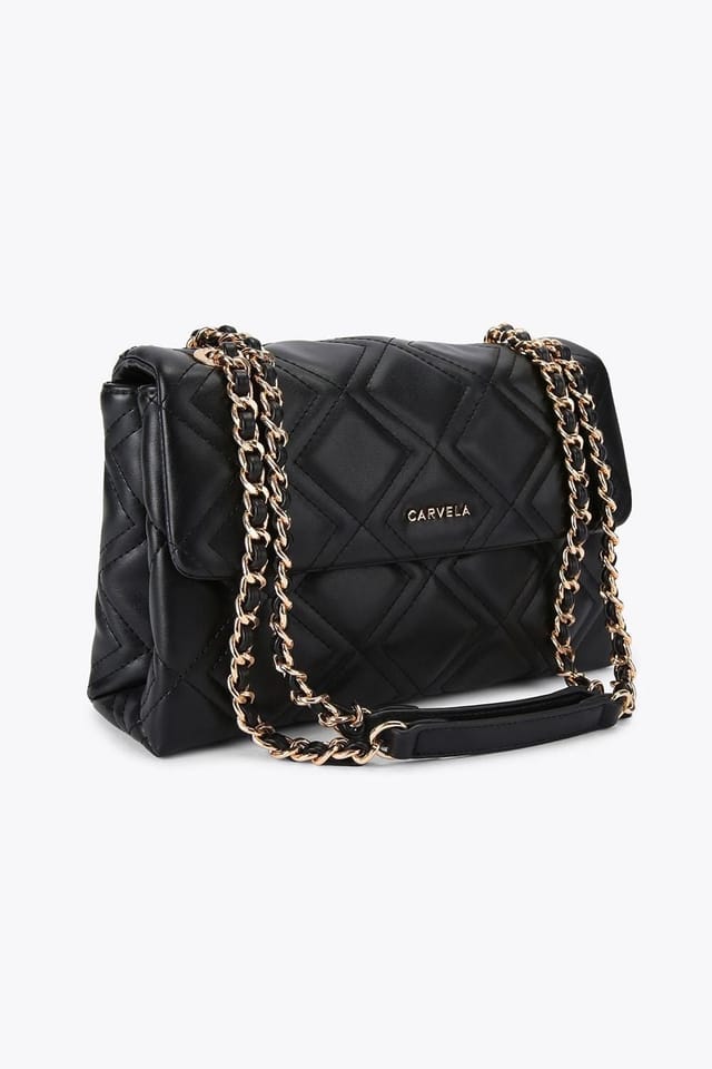 Carvela Carvela Women's 'Large Rosa Chain Shoulder' Bag in Black - 2