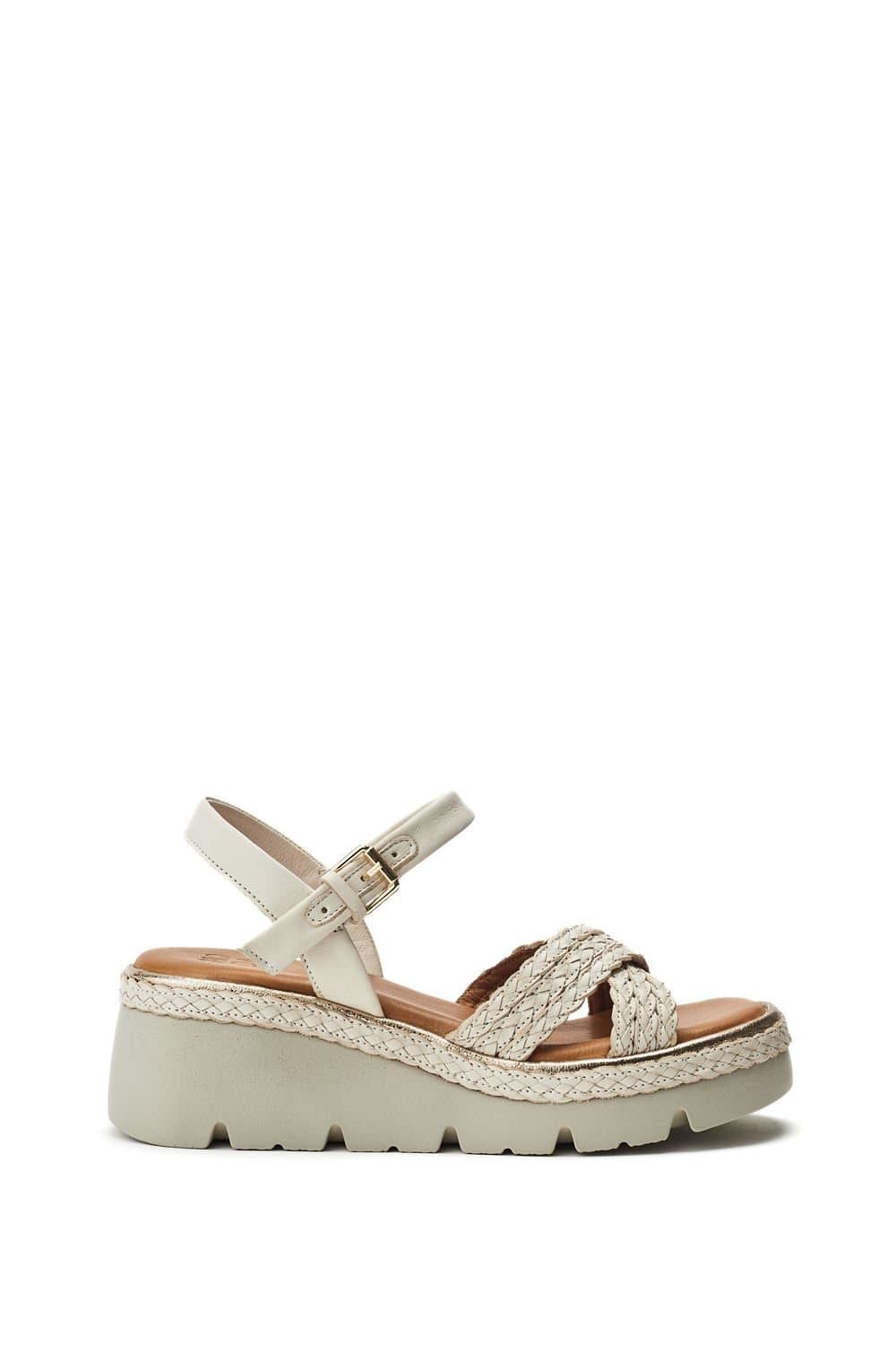 Moda In Pelle Moda In Pelle Women's 'Keroya' Leather Sandals in Off-White