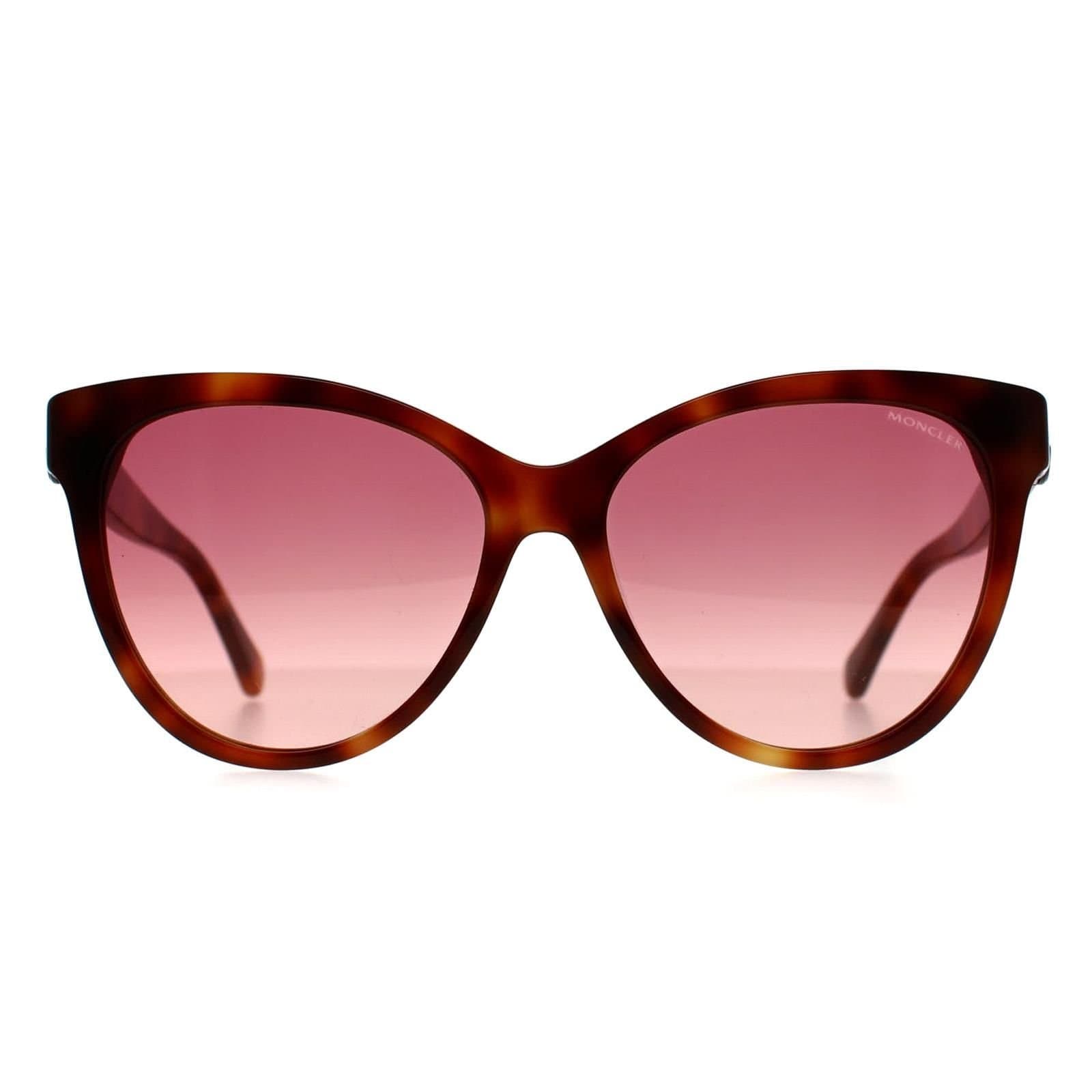 Moncler Moncler Women's Cat Eye Havana Bordeaux Gradient ML0283 in Brown