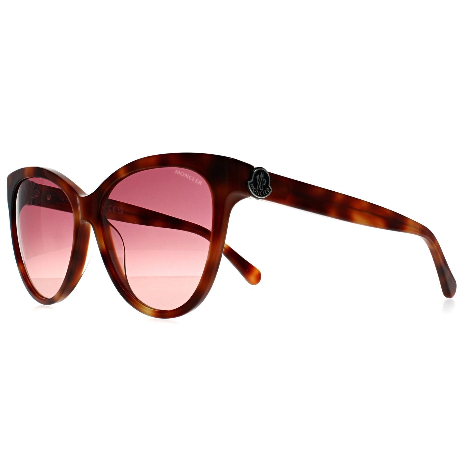 Moncler Moncler Women's Cat Eye Havana Bordeaux Gradient ML0283 in Brown - 2