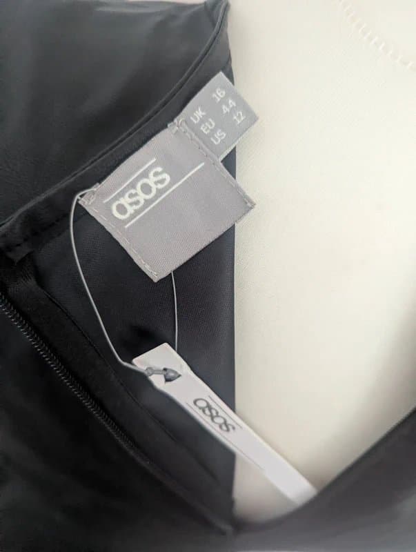 ASOS Faux leather shift dress size 16