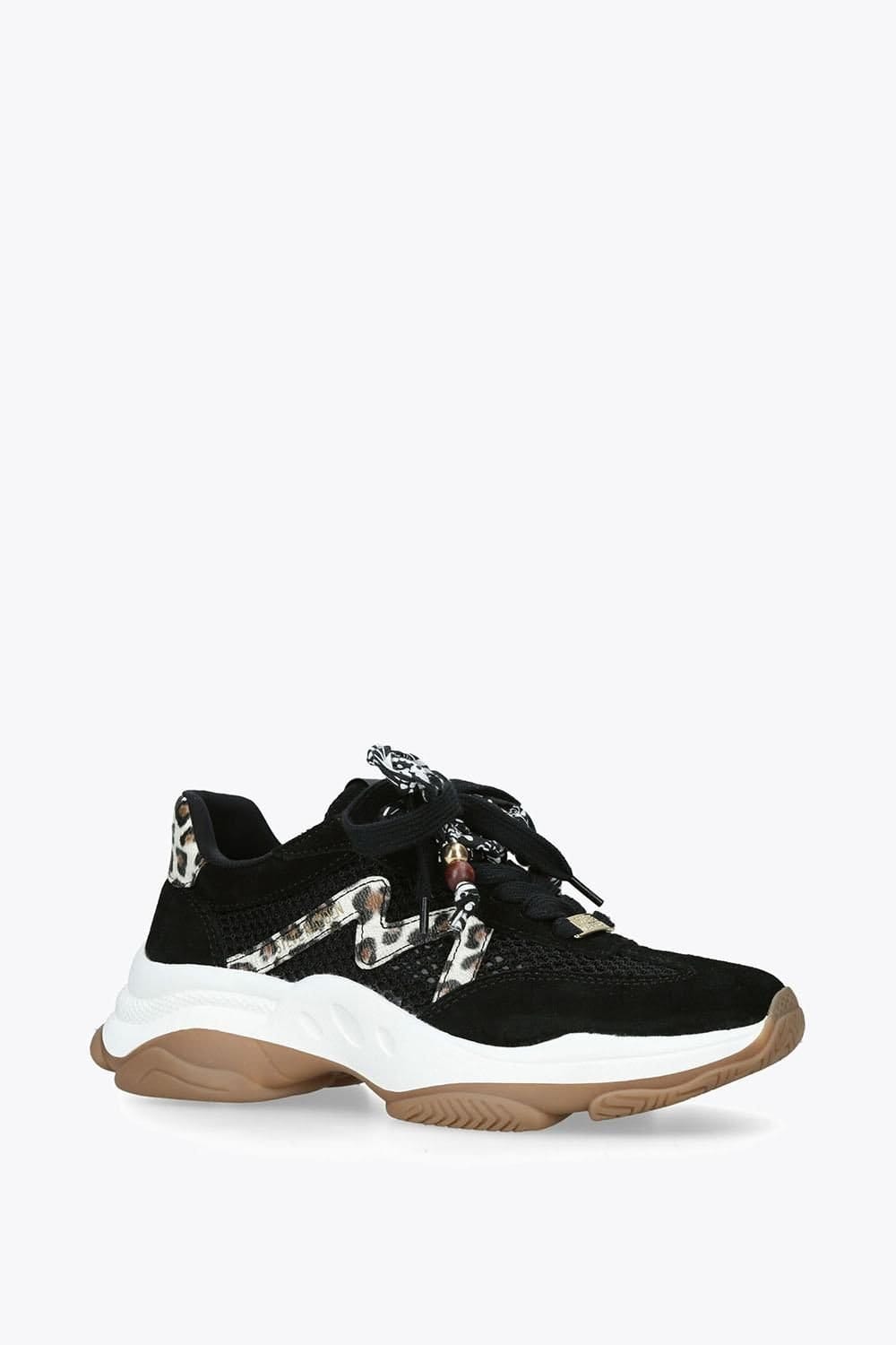Steve Madden STEVE MADDEN Women's 'Maxfield Black' Suede Trainers in Black - 4