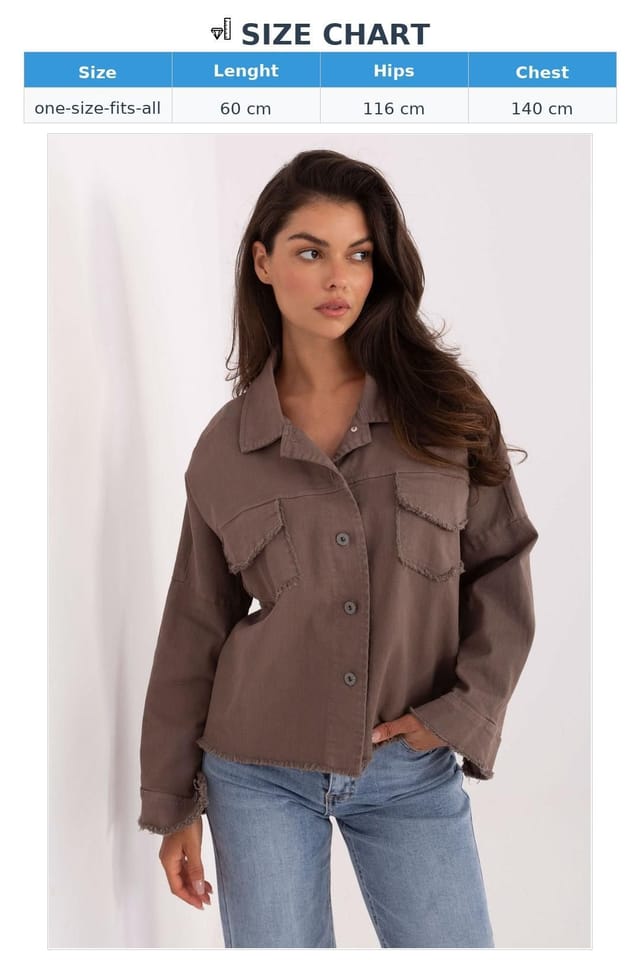 Love Lace Love Lace Women's Denim Long Sleeve Casual Shirt in Brown - 3