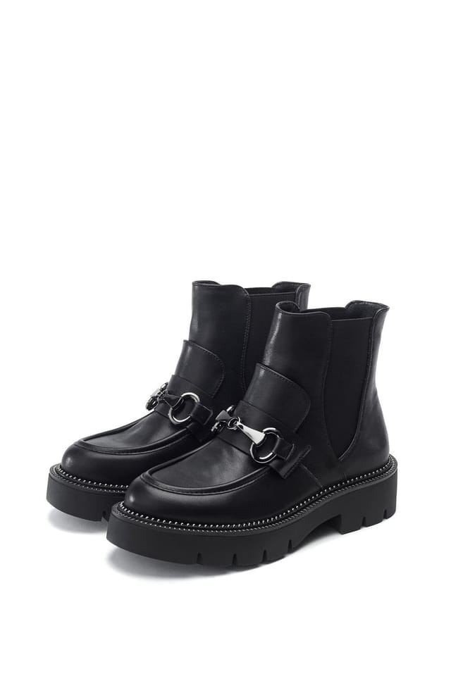 b.soleful b.soleful Women's 'Golder' Porvair Ankle Boots in Black - 2