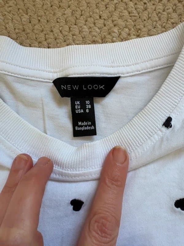 New Look New Look peplum heart t shirt