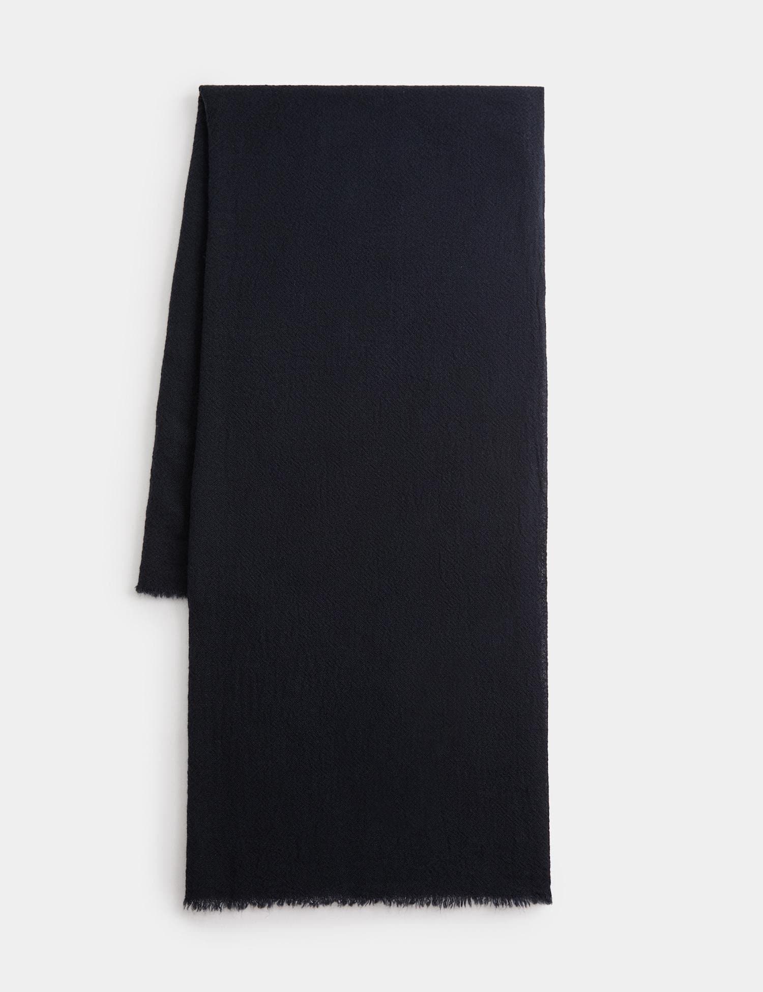 Marks & Spencer M&S Wool Blend Scarf Navy