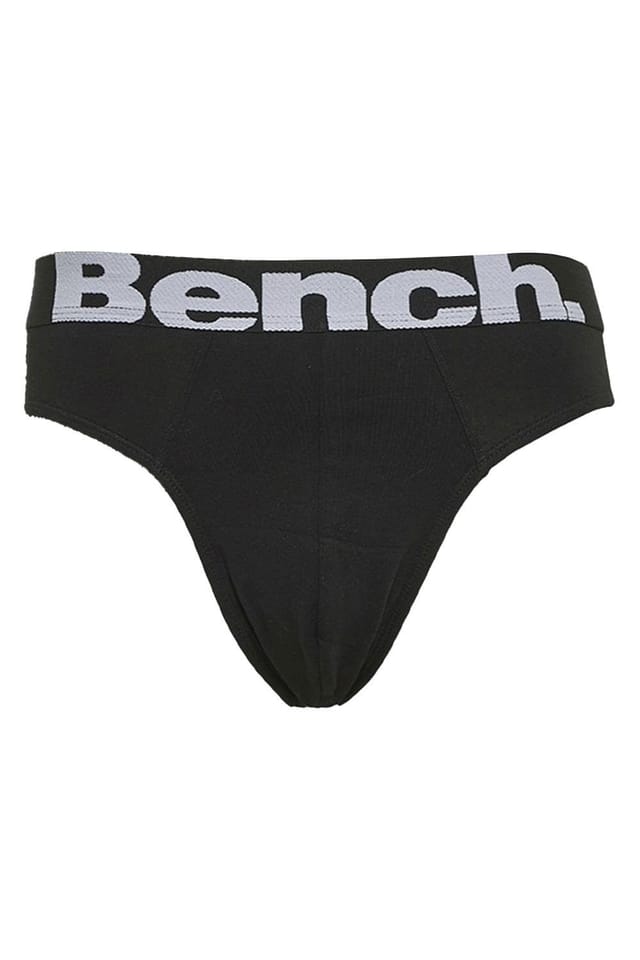 Bench Bench Men's 3 Pack Cotton Briefs Underwear - Asner Collection in Black - 3