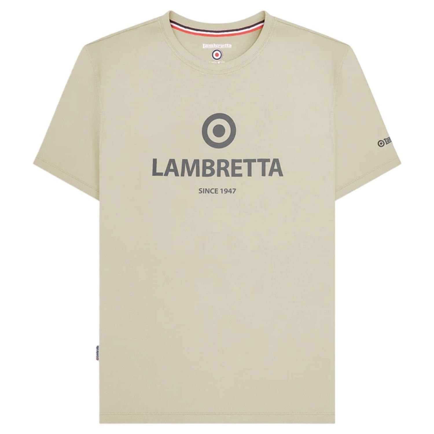 Lambretta Lambretta Men's Established T-Shirt in Medium Beige