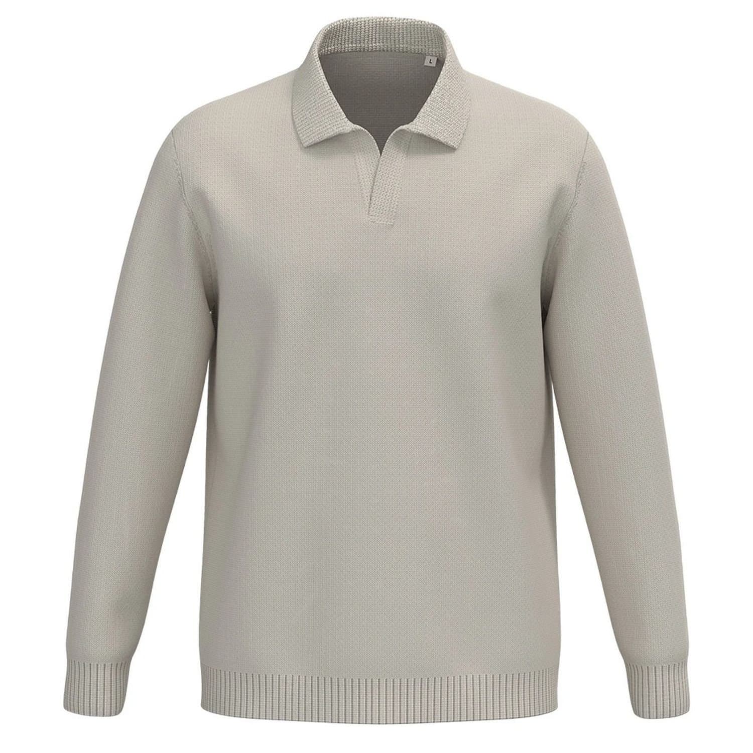 Spasso Spasso Men's Polo Neck Jumper in Ivory