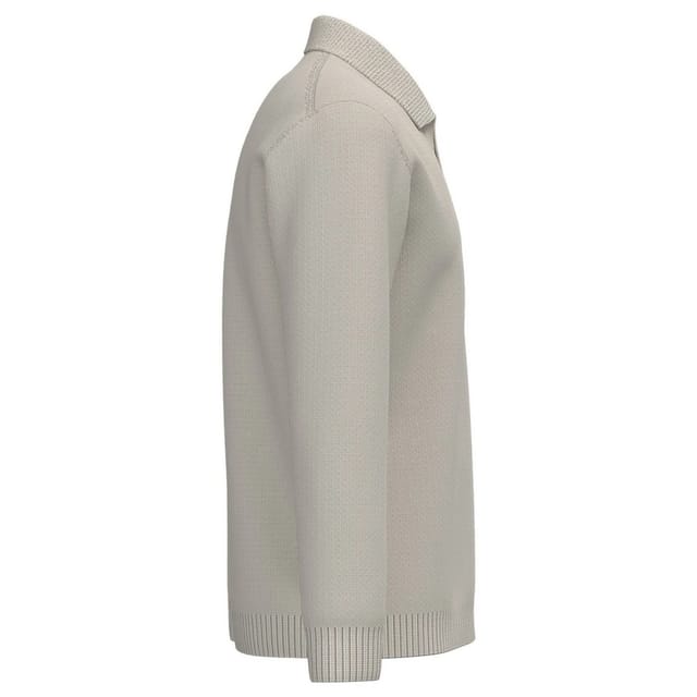 Spasso Spasso Men's Polo Neck Jumper in Ivory - 3