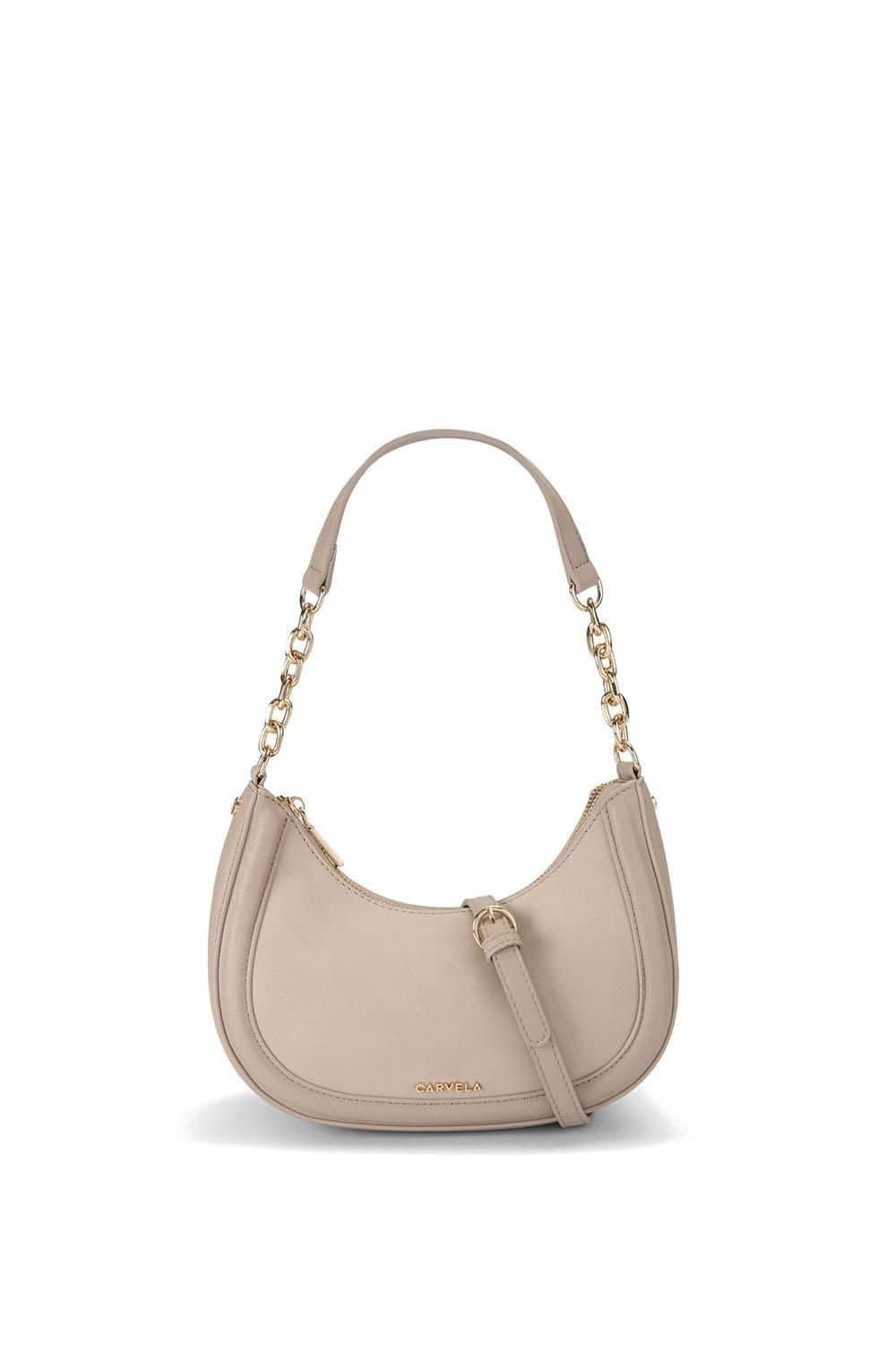 Carvela Carvela Women's 'Minori Scoop Shoulder' Bag in Taupe
