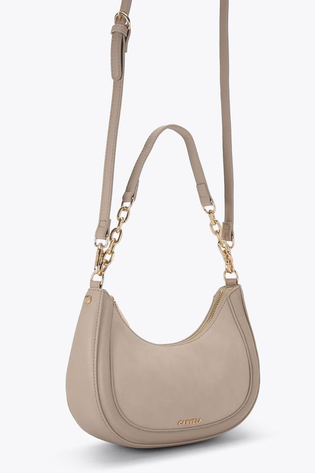 Carvela Carvela Women's 'Minori Scoop Shoulder' Bag in Taupe - 2
