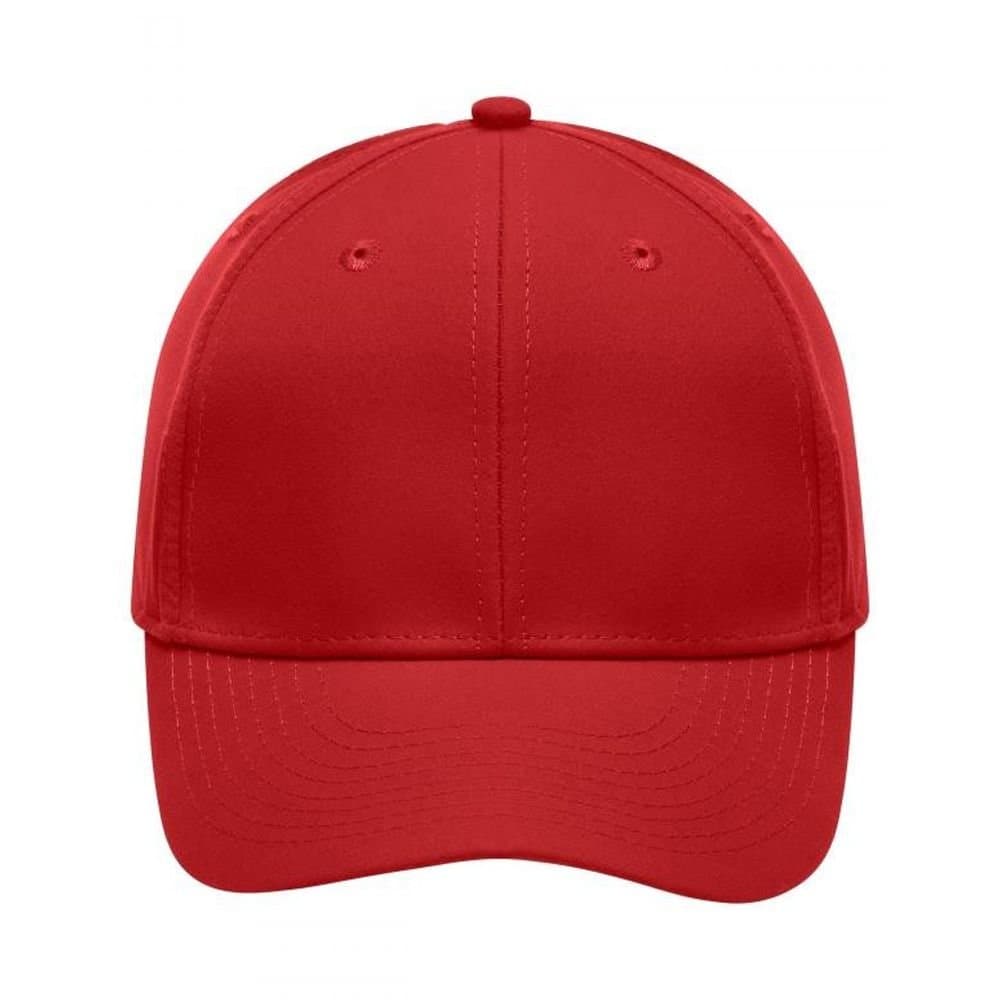 Myrtle Beach Myrtle Beach Men's Peached Polyester 6 Panel Cap in Red
