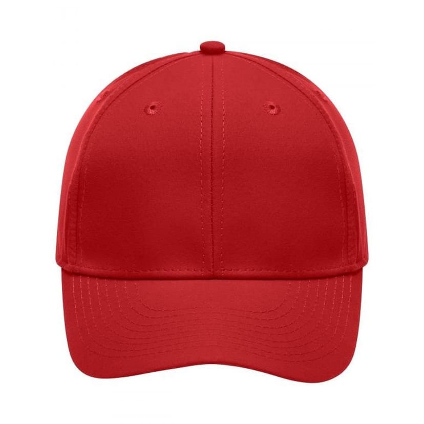 Myrtle Beach Myrtle Beach Men's Peached Polyester 6 Panel Cap in Red - 1