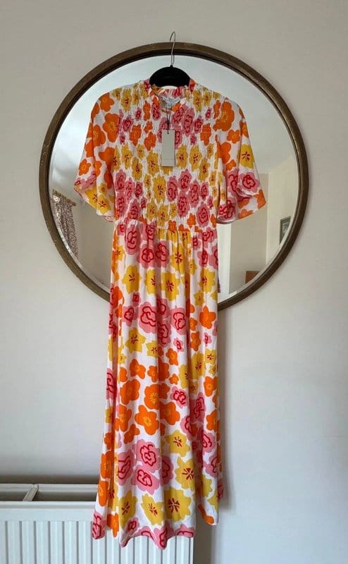 Never Fully Dressed Floral Midi Dress – UK 12 EU 40