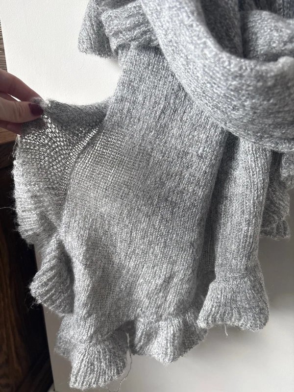ASOS Grey knitted oversized scarf - 1
