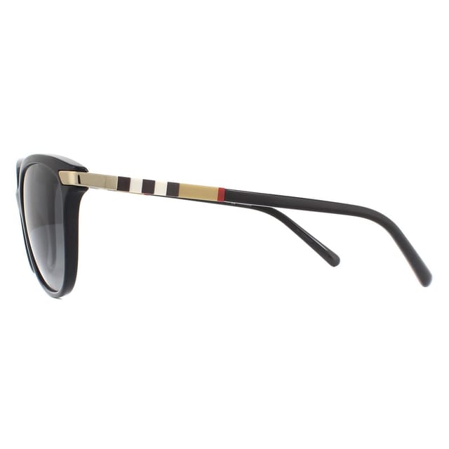 Burberry Burberry Women's Cat Eye Black Grey Gradient Polarized BE4216 Sunglasses - 3