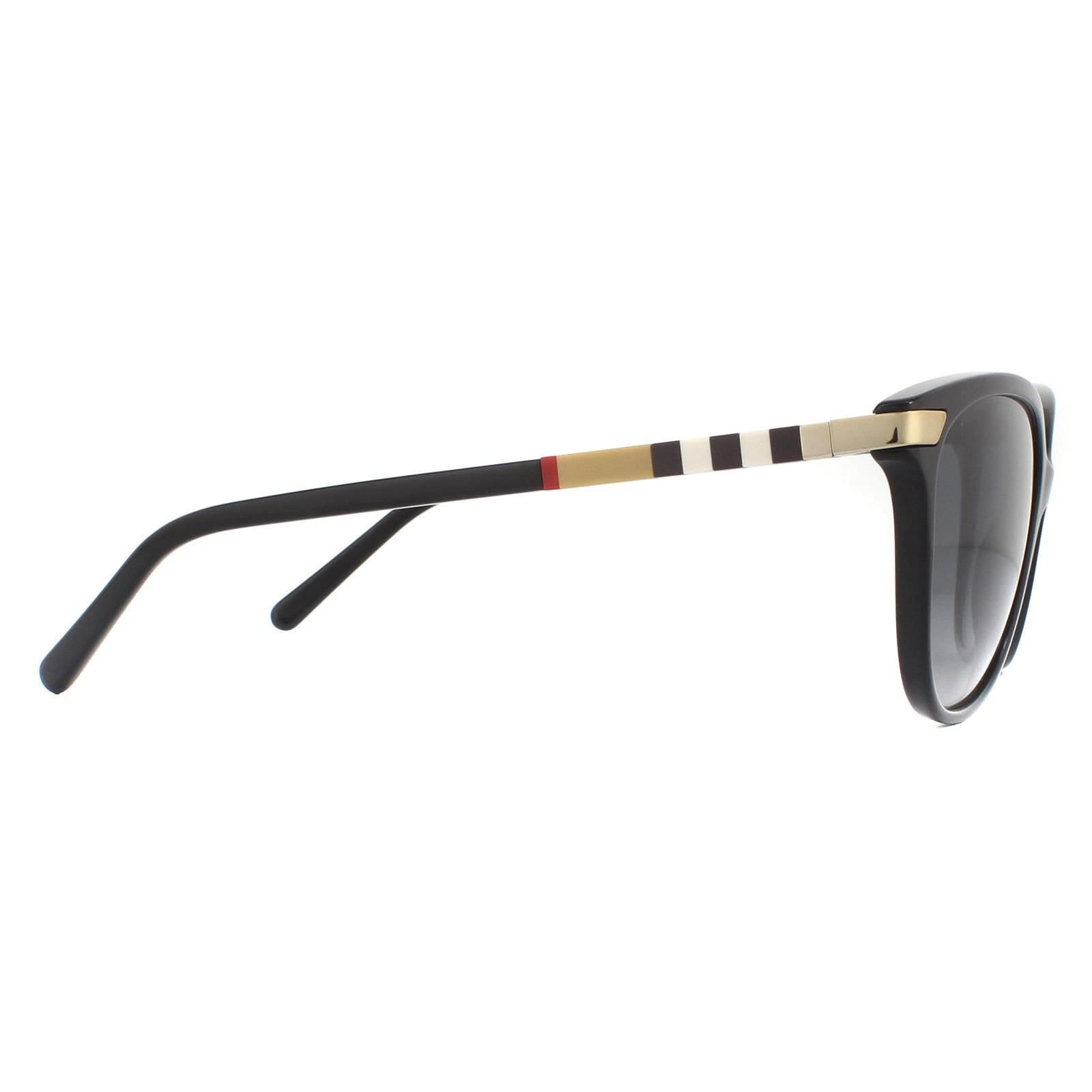 Burberry Burberry Women's Cat Eye Black Grey Gradient Polarized BE4216 Sunglasses - 4