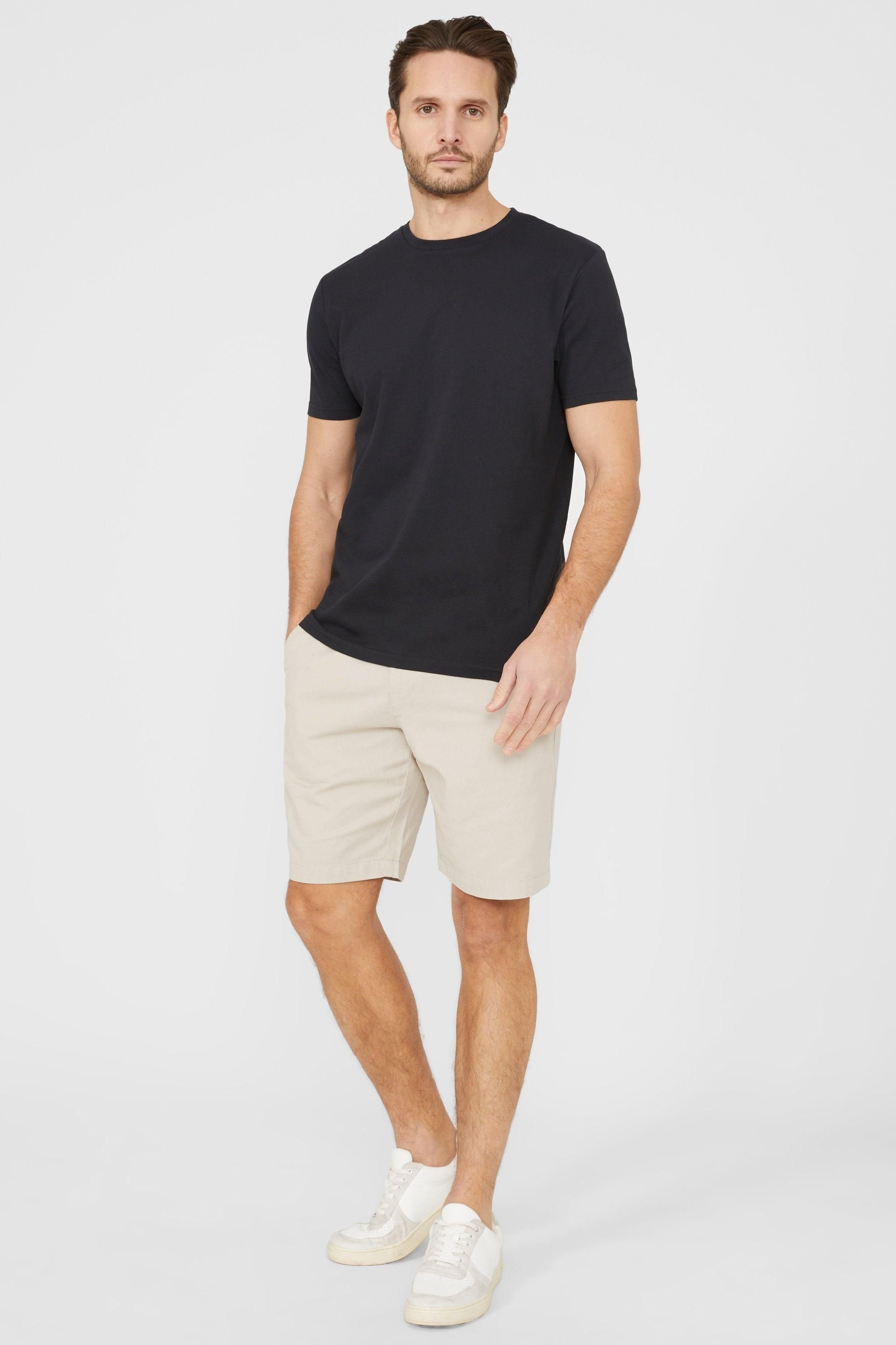 Maine Maine Men's Cotton Crew Neck T-shirt in Black - 4