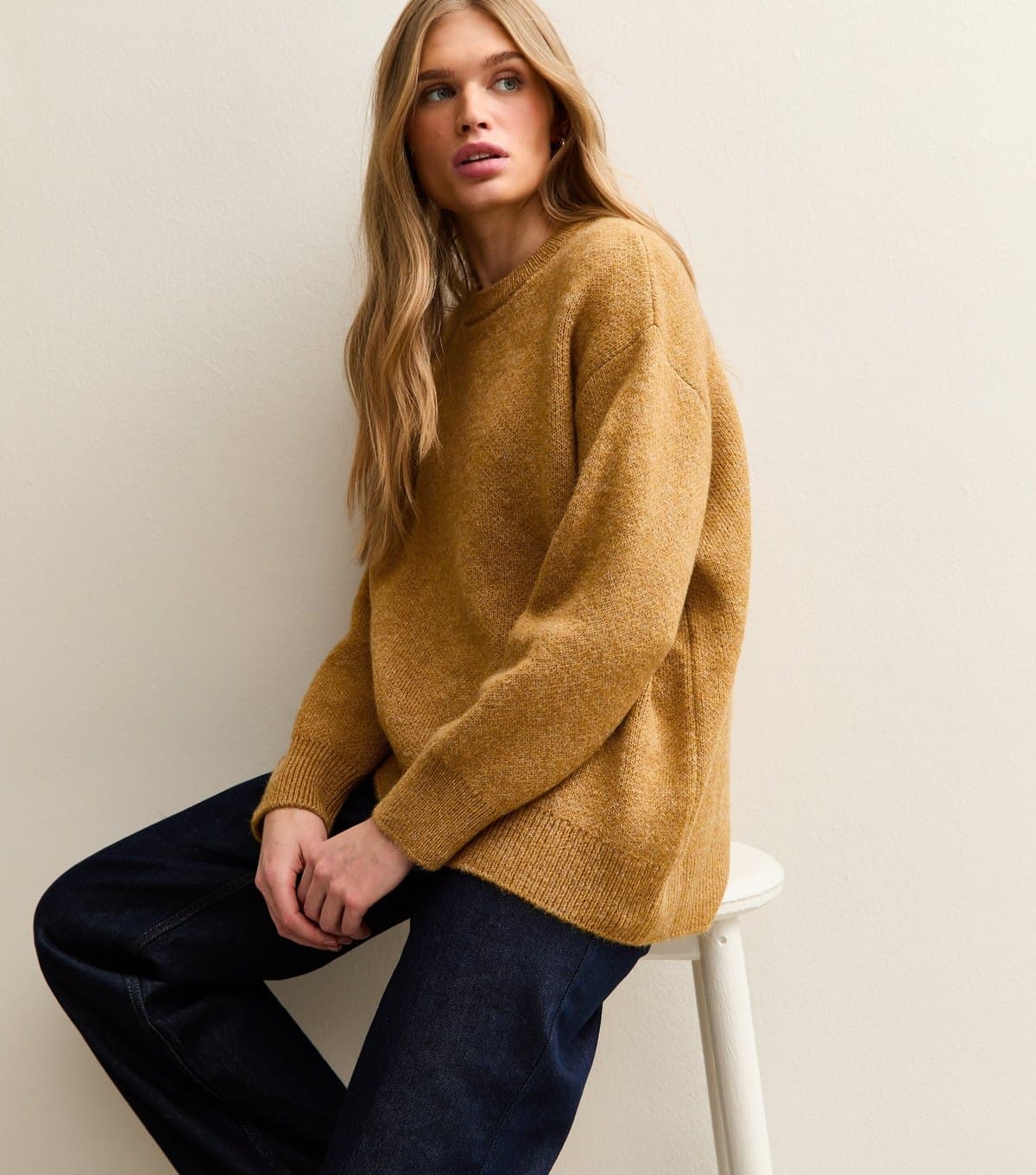 New Look New Look Mustard Heavyweight Chunky Oversized Jumper