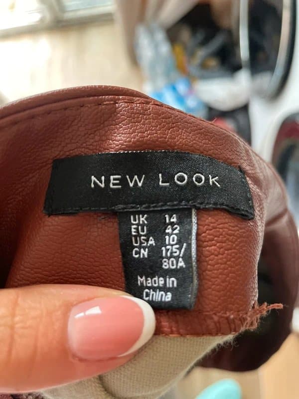 New Look New look fake leather skirt size 14