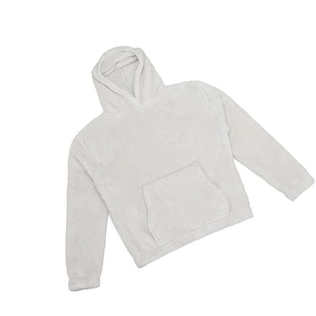 Brand Lab Brand Lab Men's Fluffy Fleece Hoodie in Natural - 2