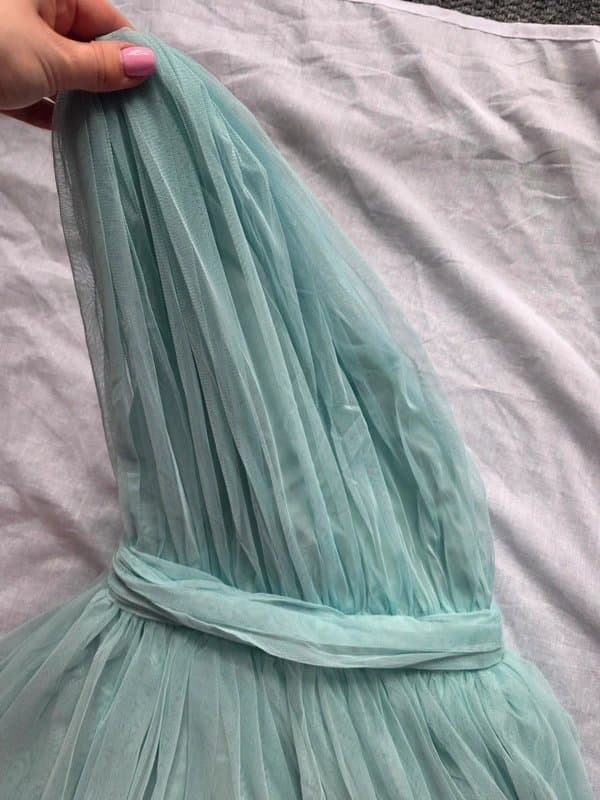 ASOS Greek Goddness Fairycore Prom Gala Wedding Bridesmaid Princess Maxi Dress In Sage/ Turquoise