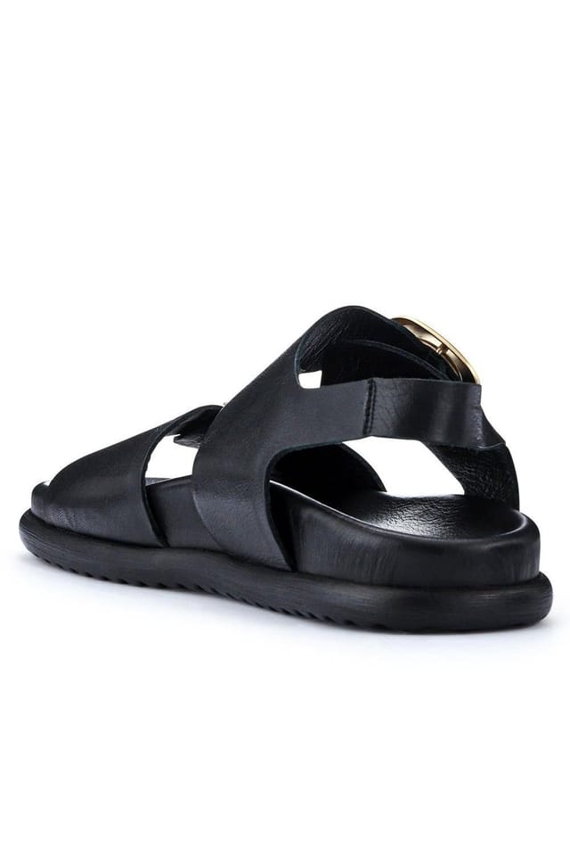 Jones Bootmaker Jones Bootmaker Women's Juneau Buckled Sandals in Black - 3