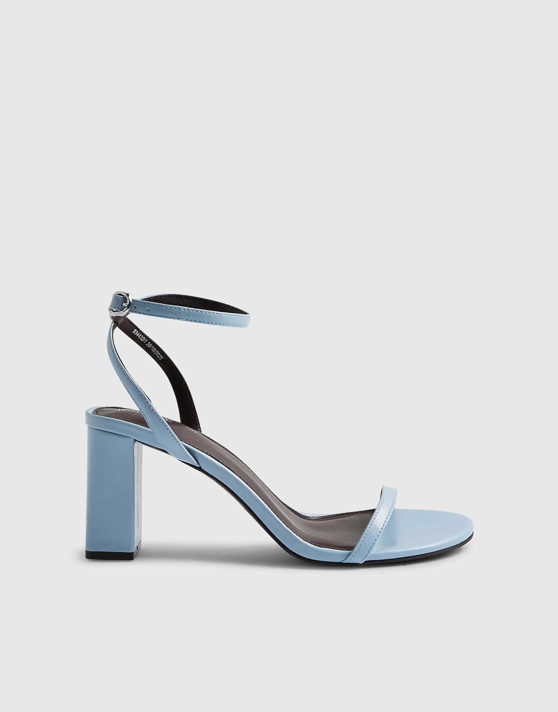 ASOS River Island Mid block heels in blue - light
