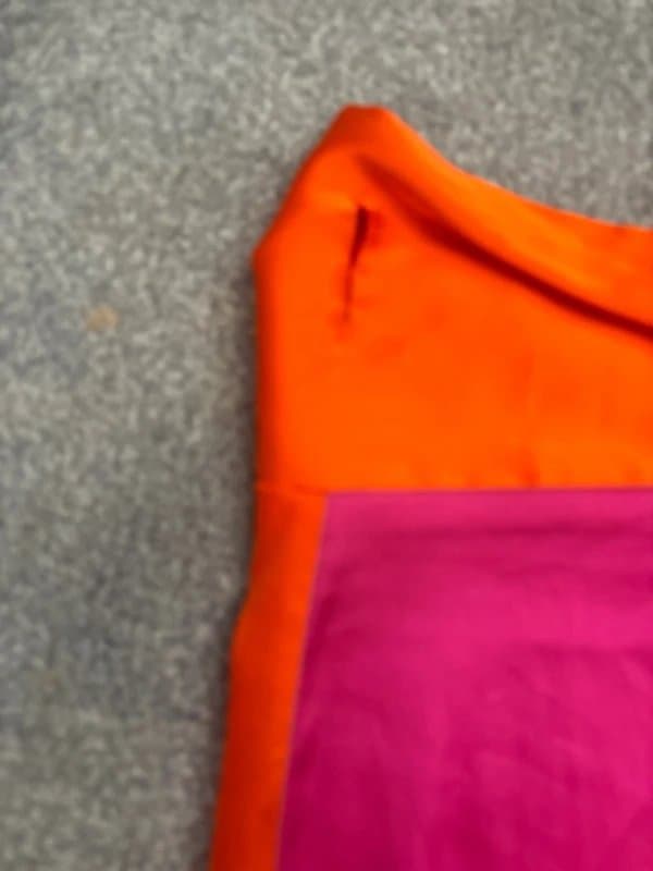 Never Fully Dressed Never fully dressed orange pink wrap midi jaspre satin slip skirt summer holiday wedding races L/12