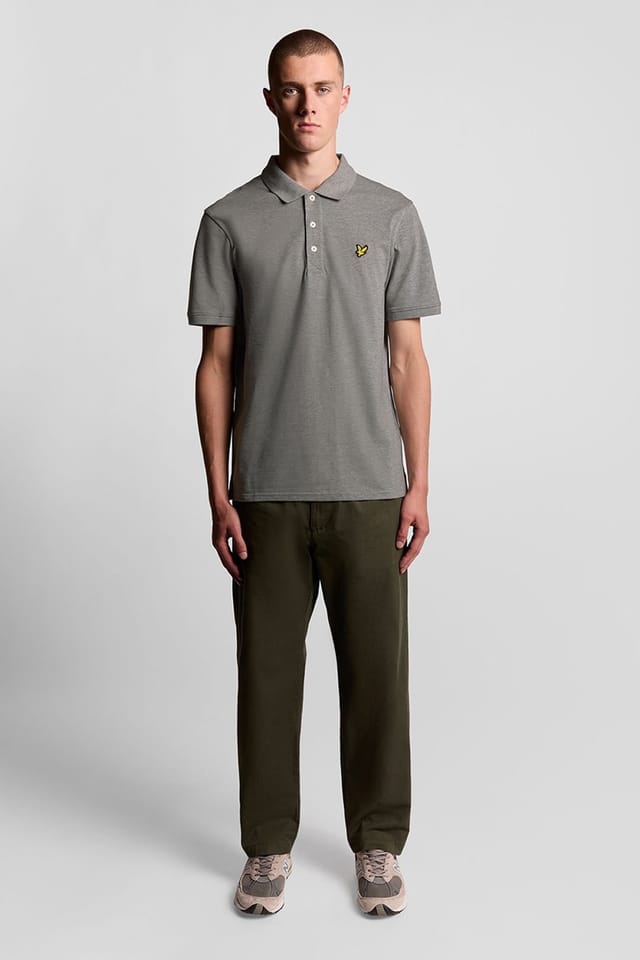 Lyle & Scott Lyle & Scott Men's Plain Polo Shirt Mid Grey - 2