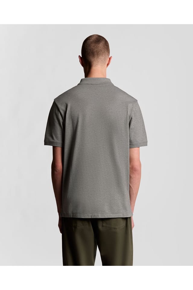 Lyle & Scott Lyle & Scott Men's Plain Polo Shirt Mid Grey - 3