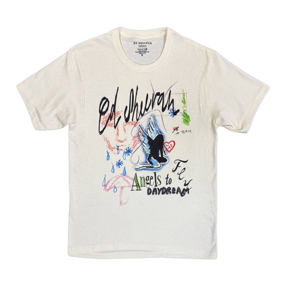 Ed Sheeran Ed Sheeran Men's Angels To Daydream T-Shirt in Natural - 1