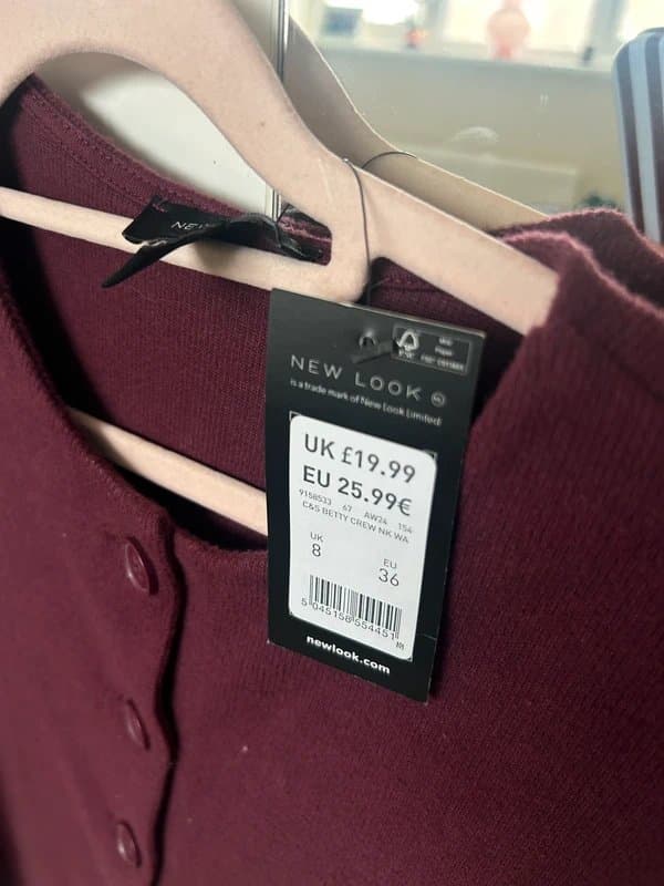 New Look New Look Burgundy button up vest top