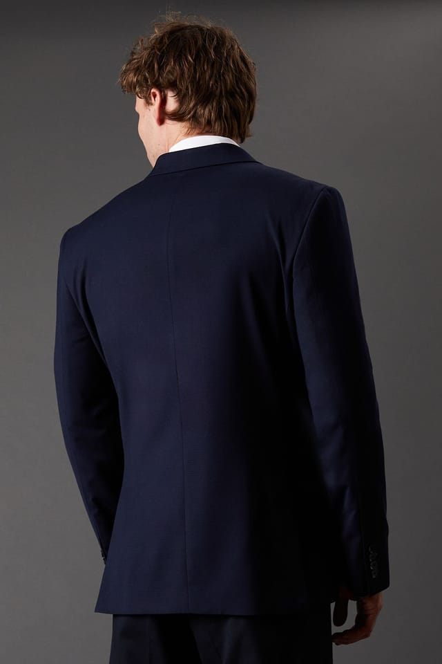 Burton Burton Men's Essential Double Breasted Blazer in Navy - 3
